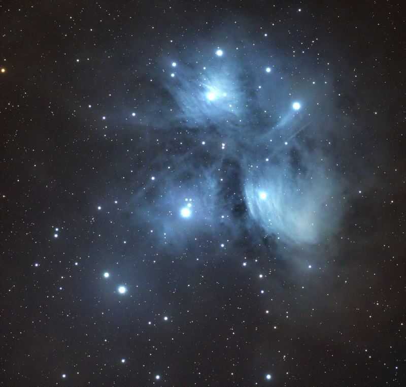 Pleiades, photographed by Hari Krishna Malladi.